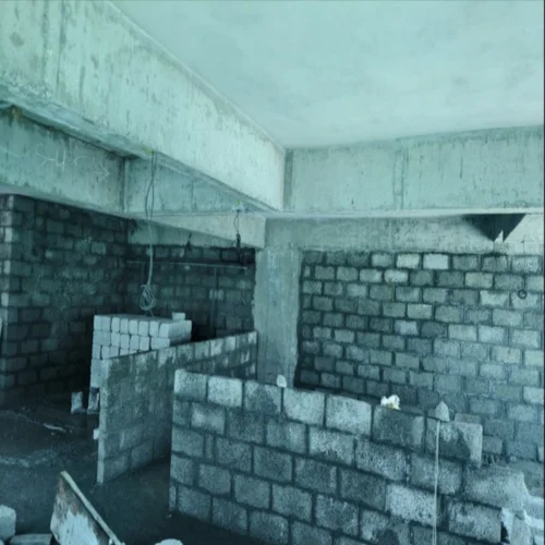 Block work on sample apartment -2C