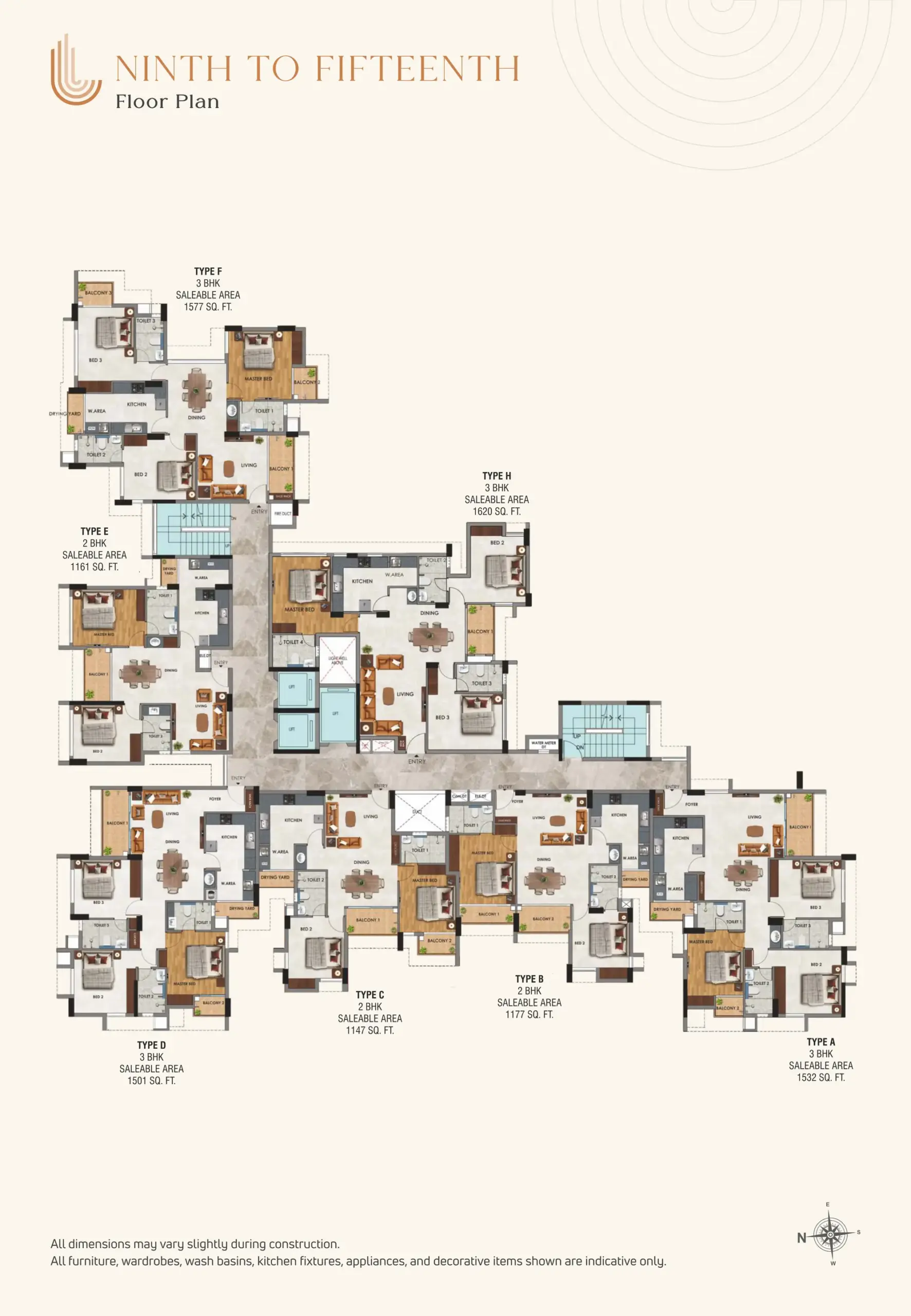 07 - Ninth to Fifteenth Floor Plan